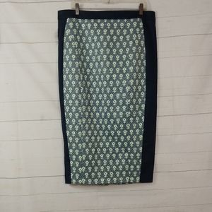 Asos Floral Print Pencil Skirt Plus Size 14